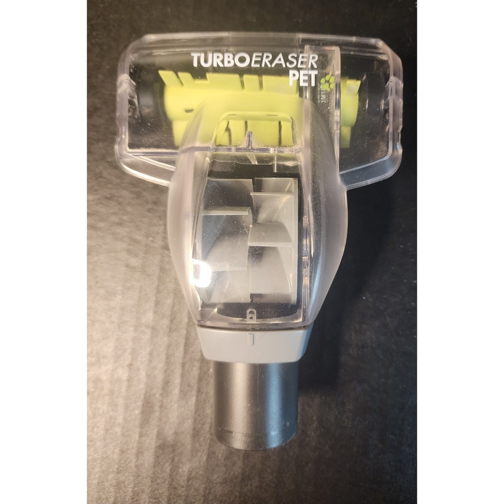 Bissell TurboEraser Pet Vacuum Attachment Tool Rotating Brush Head Clear Black